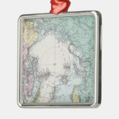 Kaart van Polaire Zeeen Metalen Ornament (Links)