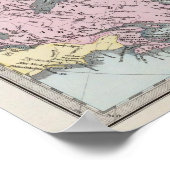 Kaart van Polaire Zeeen Poster (Hoek)