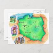 Kaart van Polen (Voorkant / Achterkant)