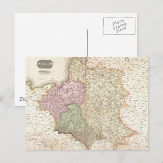 kaart van Polen (1818) (Voorkant / Achterkant)