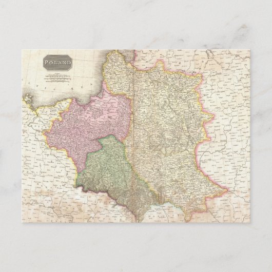  kaart van Polen (1818) (Voorkant)