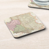  kaart van Polen (1818) Bier Onderzetter (Linkerzijde)