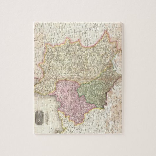 kaart van Polen (1818) Legpuzzel (Verticaal)