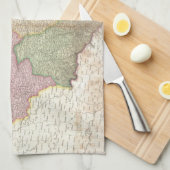  kaart van Polen (1818) Theedoek (Quarter Fold)