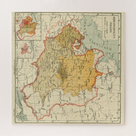  kaart van Polen (1921) Legpuzzel (Horizontaal)