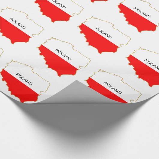 KAART VAN POLEN CADEAUPAPIER (Hoek)