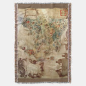  KAART VAN POLEN DEKEN (Voorkant Verticaal)