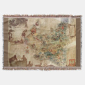  KAART VAN POLEN DEKEN (Voorkant)