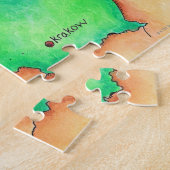 Kaart van Polen Legpuzzel (Zijkant)
