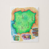 Kaart van Polen Legpuzzel (Verticaal)