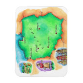 Kaart van Polen Magneet (Verticaal)