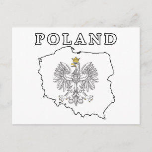 kaart van Polen met Eagle