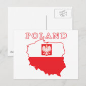 kaart van Polen met Eagle (Voorkant / Achterkant)
