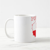 kaart van Polen met Eagle Koffiemok (Links)