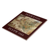 KAART VAN POLEN / POLSKA TILE c.1939 Tegeltje (Zijkant)