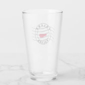 Kaart van Polen, poststempel Glas (Achterkant)
