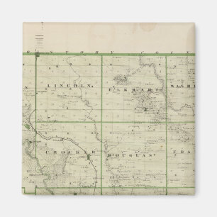 Kaart van Polk County, staat Iowa Magneet