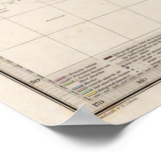 Kaart van polynesie poster (Hoek)