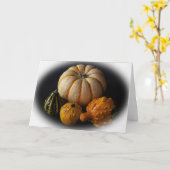 Kaart van pompoen en pompoenen (Gele Bloem)