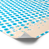 Kaart van pop Art Illustrated Barbados Poster (Hoek)