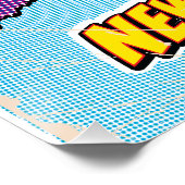 Kaart van pop Art Illustrated New York City Perfect Poster (Hoek)