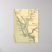  kaart van Port Charlotte Florida (1896) Canvas Afdruk (Voorkant)