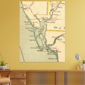  kaart van Port Charlotte Florida (1896) Canvas Afdruk (Insitu (Woonkamer))