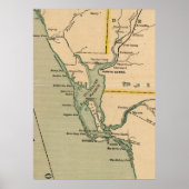  kaart van Port Charlotte Florida (1896) Poster (Voorkant)