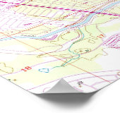  kaart van Port Saint Lucie Florida (1948) Poster (Hoek)