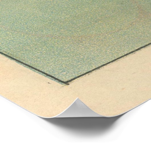  kaart van portland (1896) poster (Hoek)