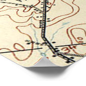  kaart van Portland Maine (1914) Poster (Hoek)