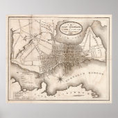  kaart van Portland ME (1846) Poster (Voorkant)