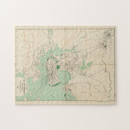  kaart van Portland ME (1906) Legpuzzel (Horizontaal)