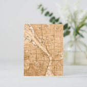  kaart van Portland oregon (Staand voorkant)