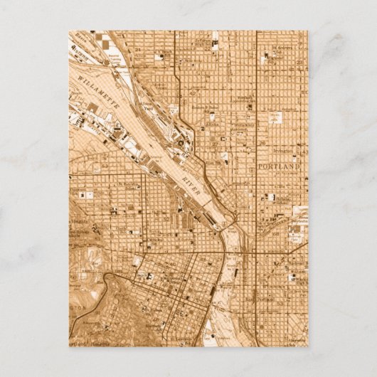  kaart van Portland oregon (Voorkant)