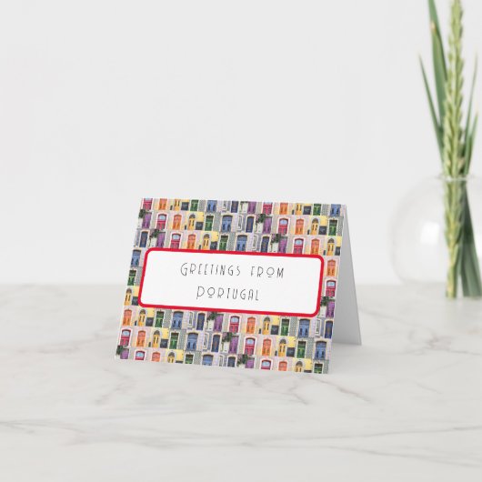 Kaart van Portugal (Voorkant)