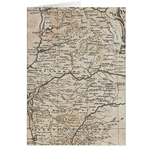 Kaart van Portugal (Voorkant)