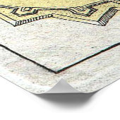  kaart van Portugal (1747) Poster (Hoek)