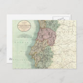  kaart van Portugal (1801) (Voorkant / Achterkant)