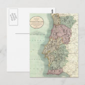  kaart van Portugal (1801) (Voorkant / Achterkant)