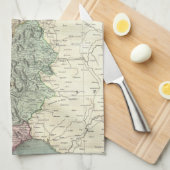  kaart van Portugal (1801) Theedoek (Quarter Fold)