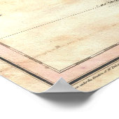  kaart van Portugal (1818) Poster (Hoek)