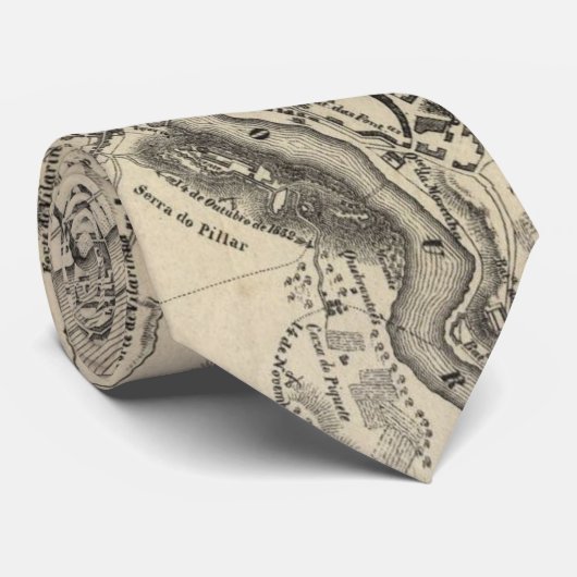 kaart van Portugal (1835) Stropdas (Opgerold)