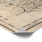 Kaart van Portugal Poster (Hoek)