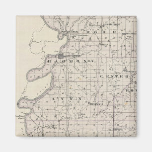 Kaart van Posey County Magneet