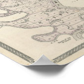 Kaart van Posey County Poster (Hoek)