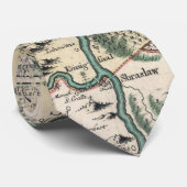 kaart van Praag en omgeving (1740) Stropdas (Opgerold)