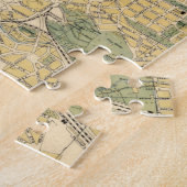 kaart van Praag Tsjechië (1905) Legpuzzel (Zijkant)