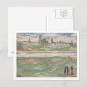 Kaart van Praag, van "Civitates Orbis Terrarum" do (Voorkant / Achterkant)