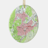 Kaart van Prescott Arizona (1973) Keramisch Ornament (Rechts)